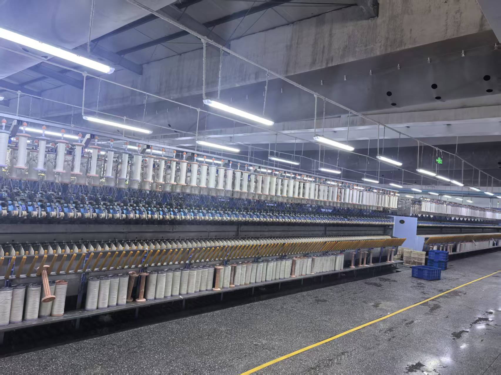 Yarn preparation equipment in the production workshop